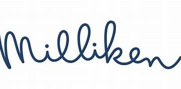 Miliken logo - blue handwritten font