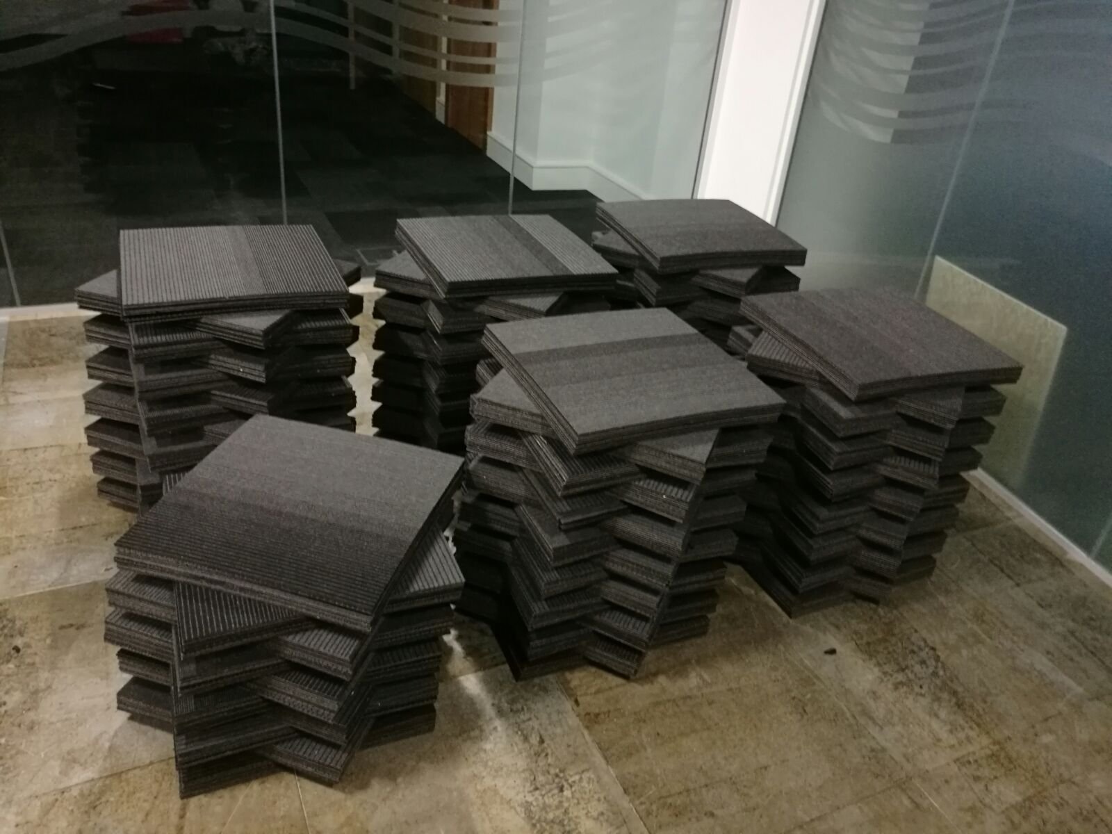 Envirocycle London Reused Carpet Tiles