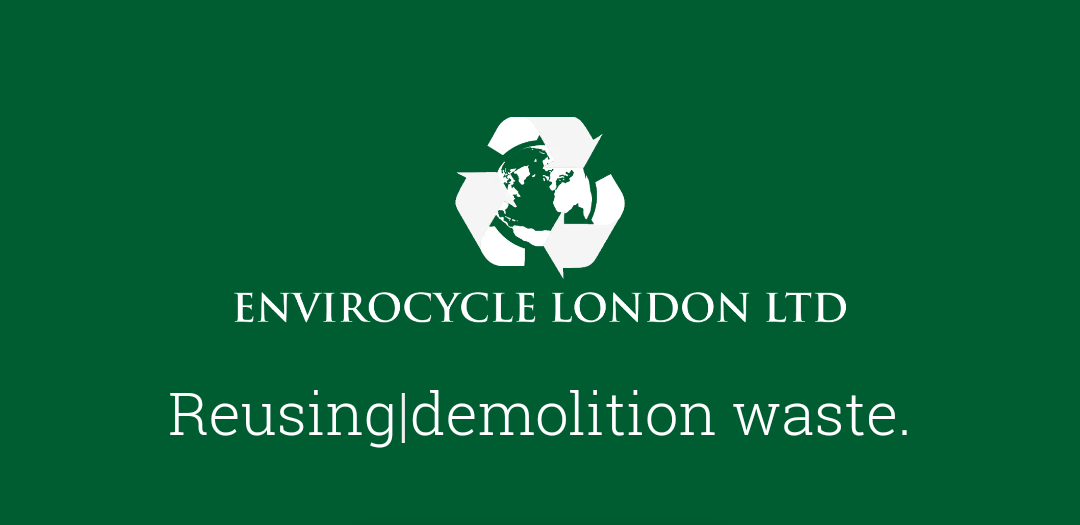 Envirocycle London Logo - green background with white recycle logo